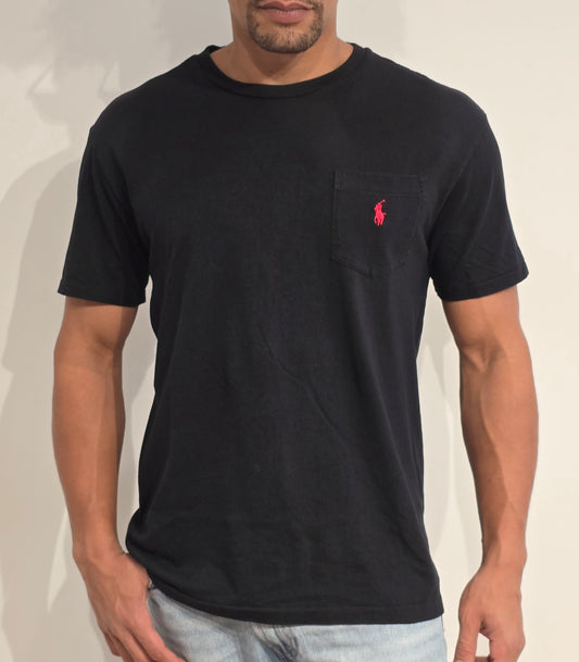 Tee-shirt classic fit en coton noir - M