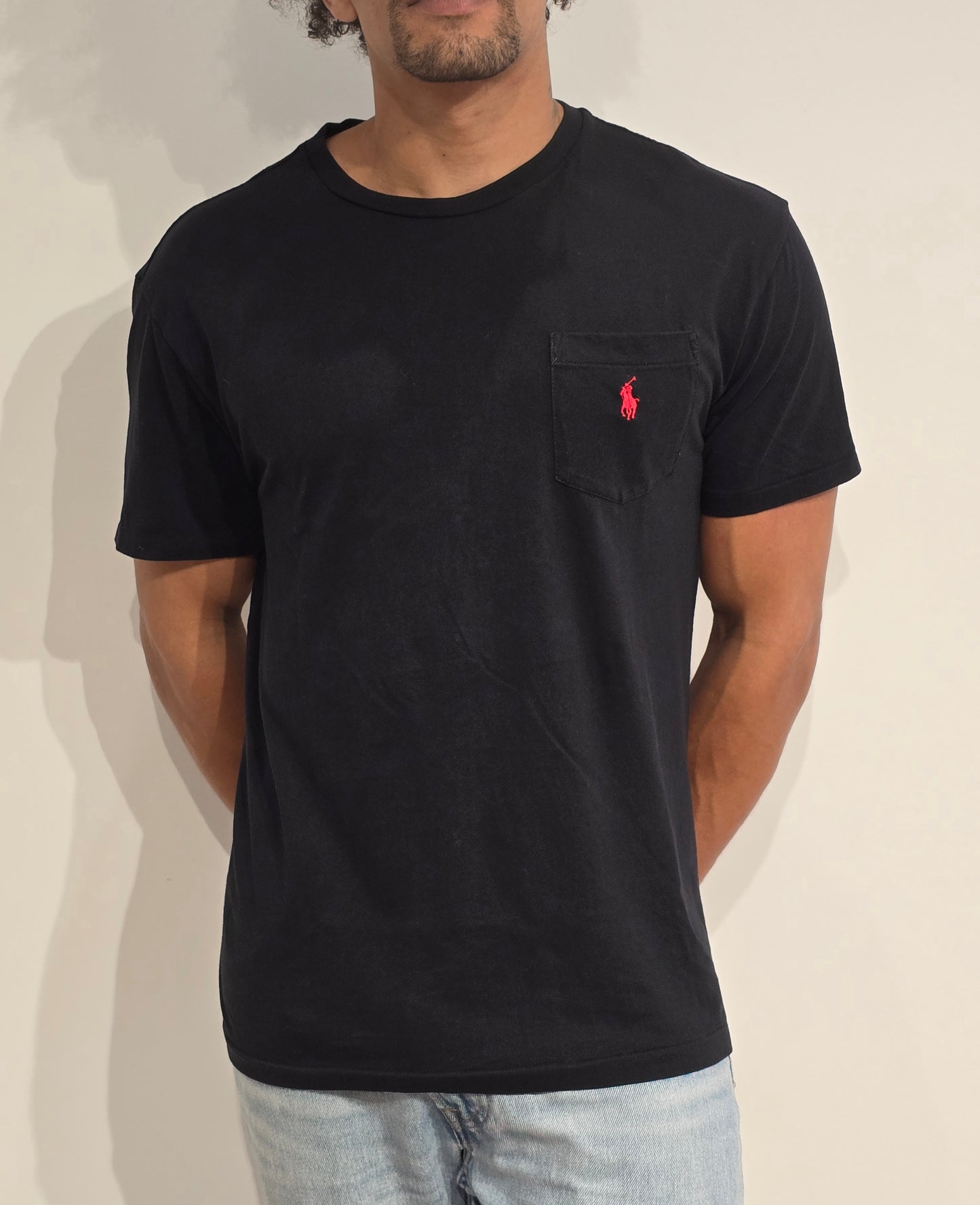 Tee-shirt classic fit en coton noir - M