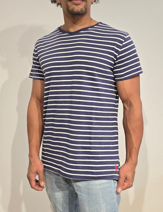 Tee-shirt marinière en coton - M