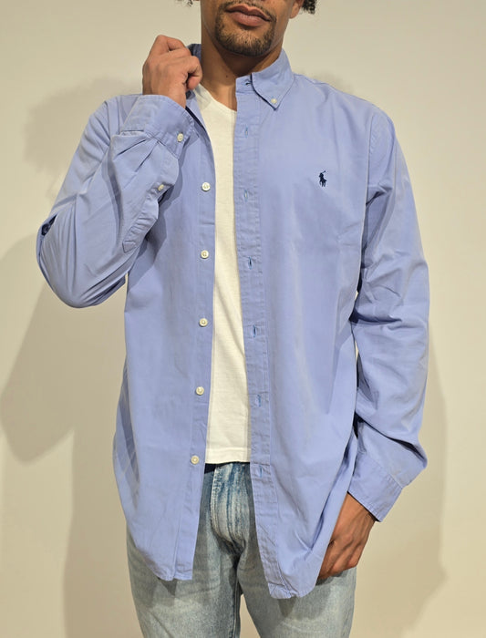 Chemise Custom fit bleu clair - M