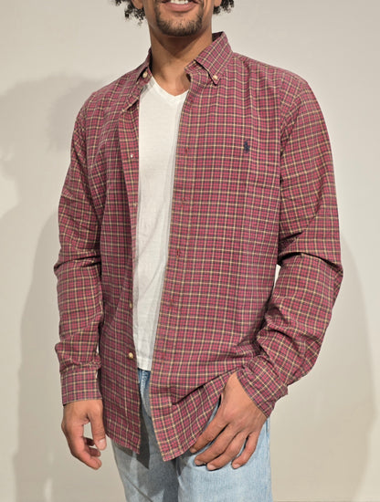 Chemise classic fit à carreaux - M/L