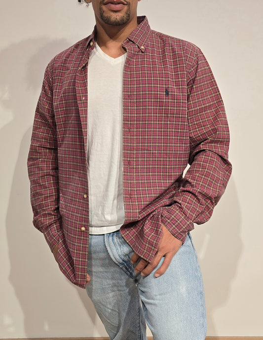Chemise classic fit à carreaux - M/L