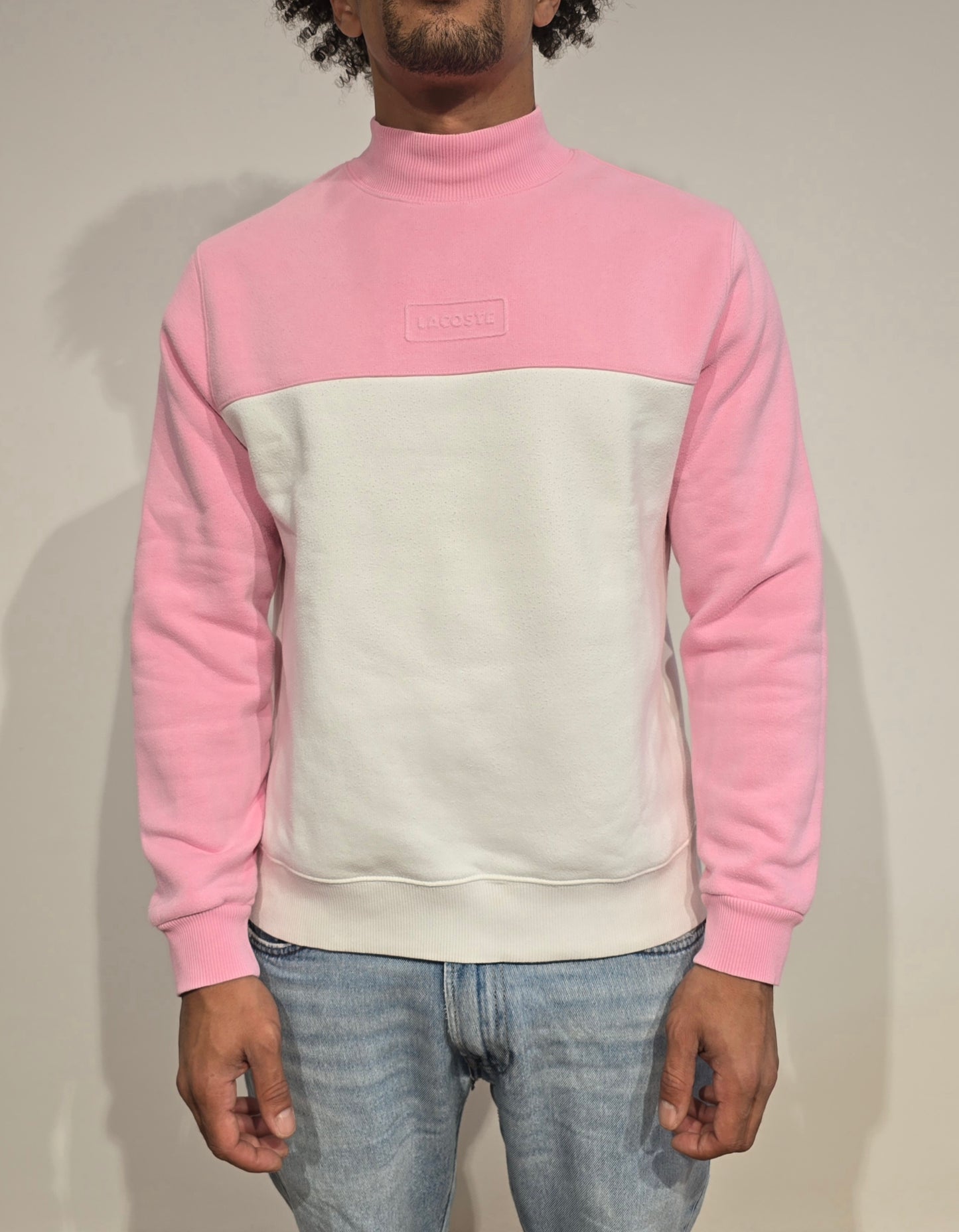 Pull blanc et rose collection Live ! - S