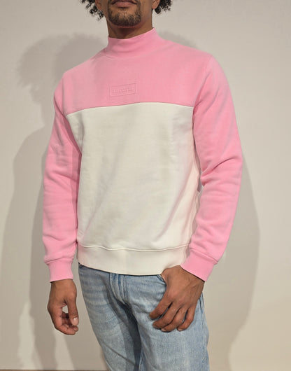 Pull blanc et rose collection Live ! - S