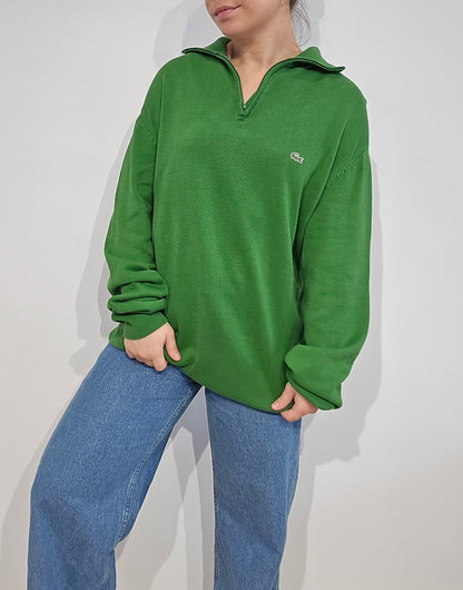 Pull camionneur en coton vert - L/XL