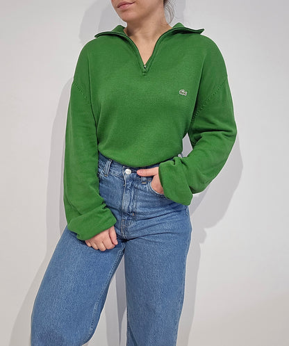 Pull camionneur en coton vert - L/XL