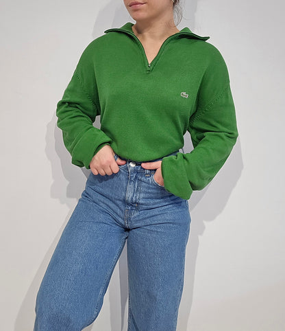 Pull camionneur en coton vert - L/XL