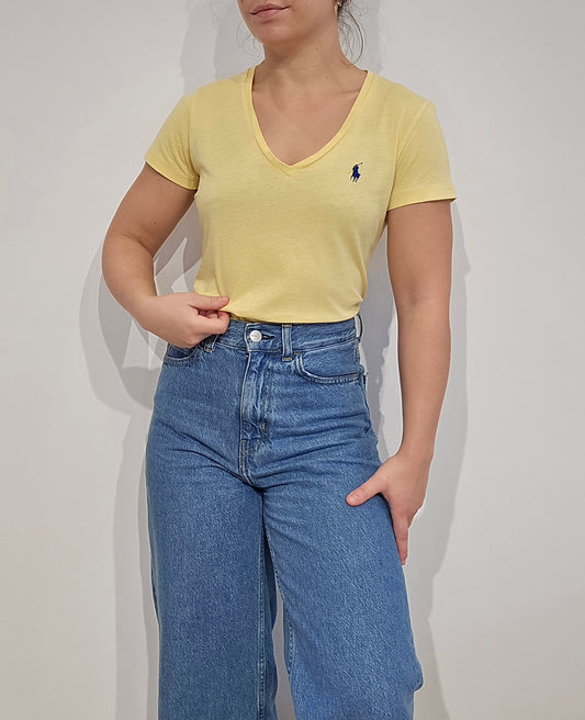 Tee-shirt en coton jaune - S