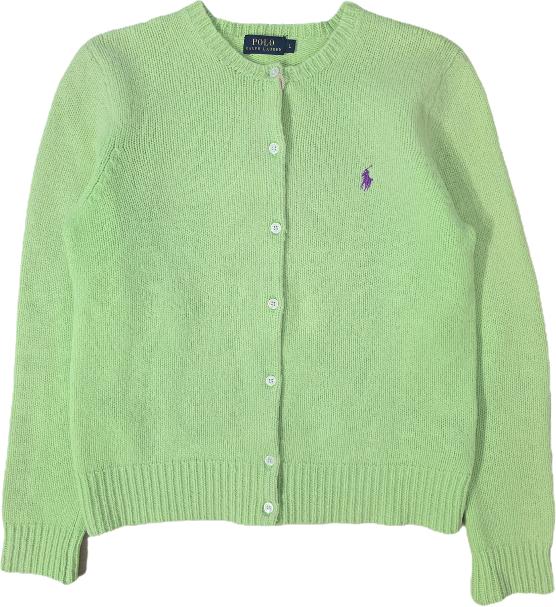 Cardigan en laine vert pomme - XS/S