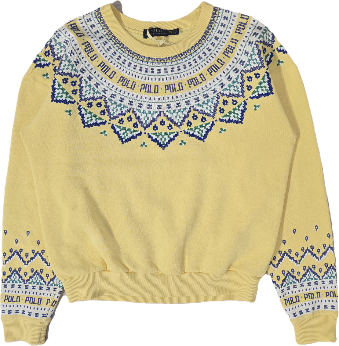 Sweat jaune à motifs collection récente - XS