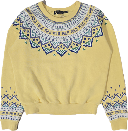 Sweat jaune à motifs collection récente - XS