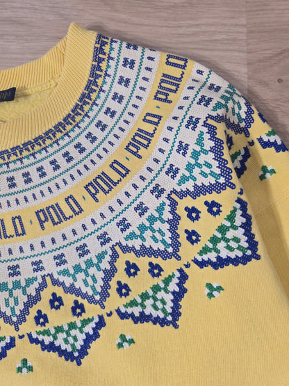 Sweat jaune à motifs collection récente - XS