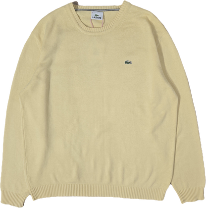 Pull uni en coton jaune - M/L