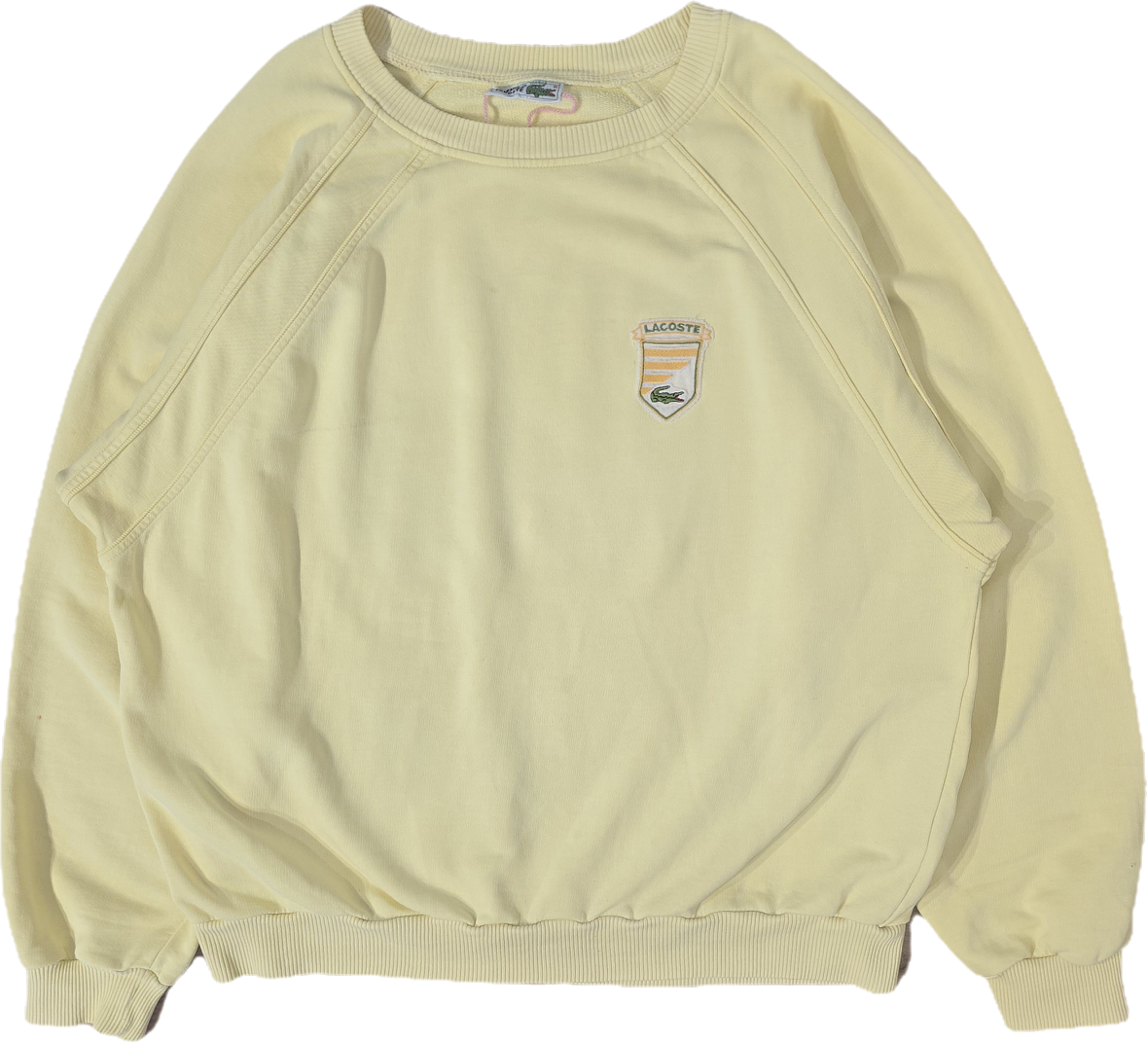 Sweat jaune des années 80' fabriqué en France - XL