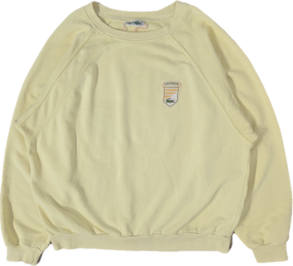Sweat jaune des années 80' fabriqué en France - XL