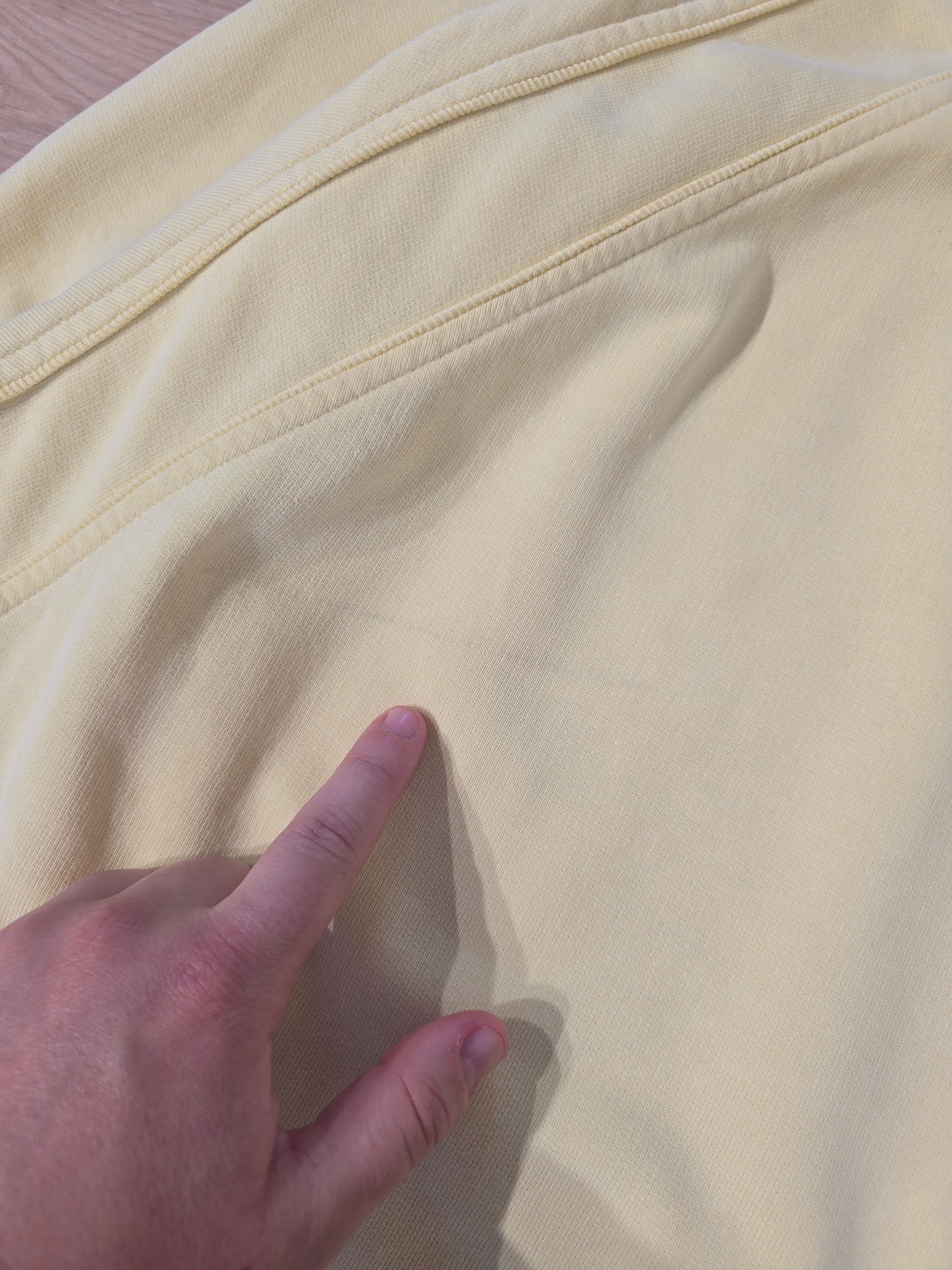 Sweat jaune des années 80' fabriqué en France - XL
