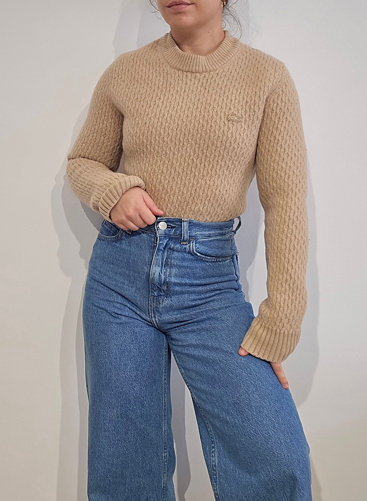 Pull en laine marron - XS