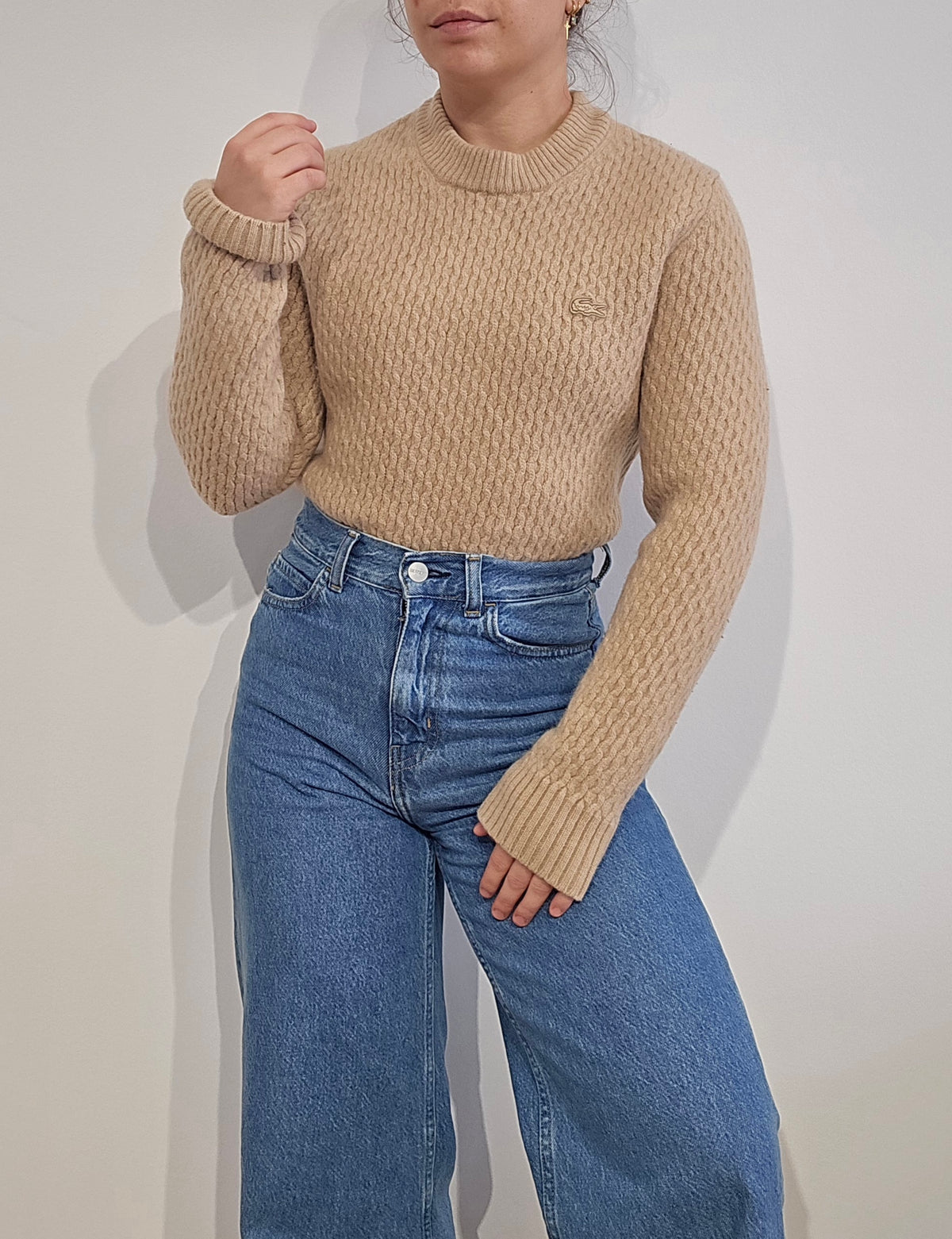 Pull en laine marron - XS