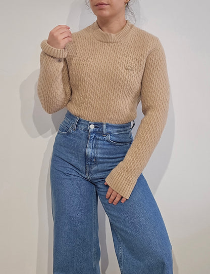 Pull en laine marron - XS