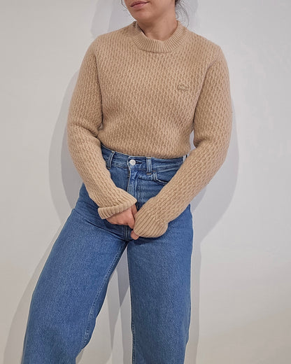 Pull en laine marron - XS