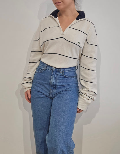 Pull camionneur beige à rayures - XL