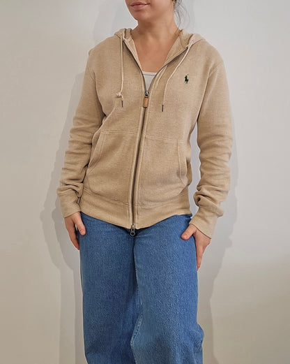 Veste à capuche beige - S