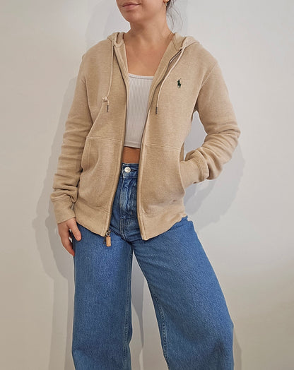 Veste à capuche beige - S