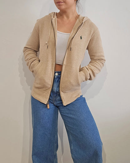 Veste à capuche beige - S