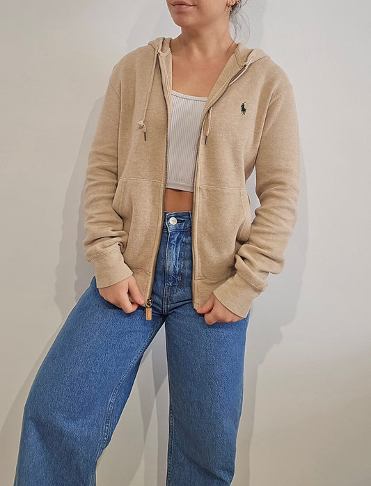 Veste à capuche beige - S