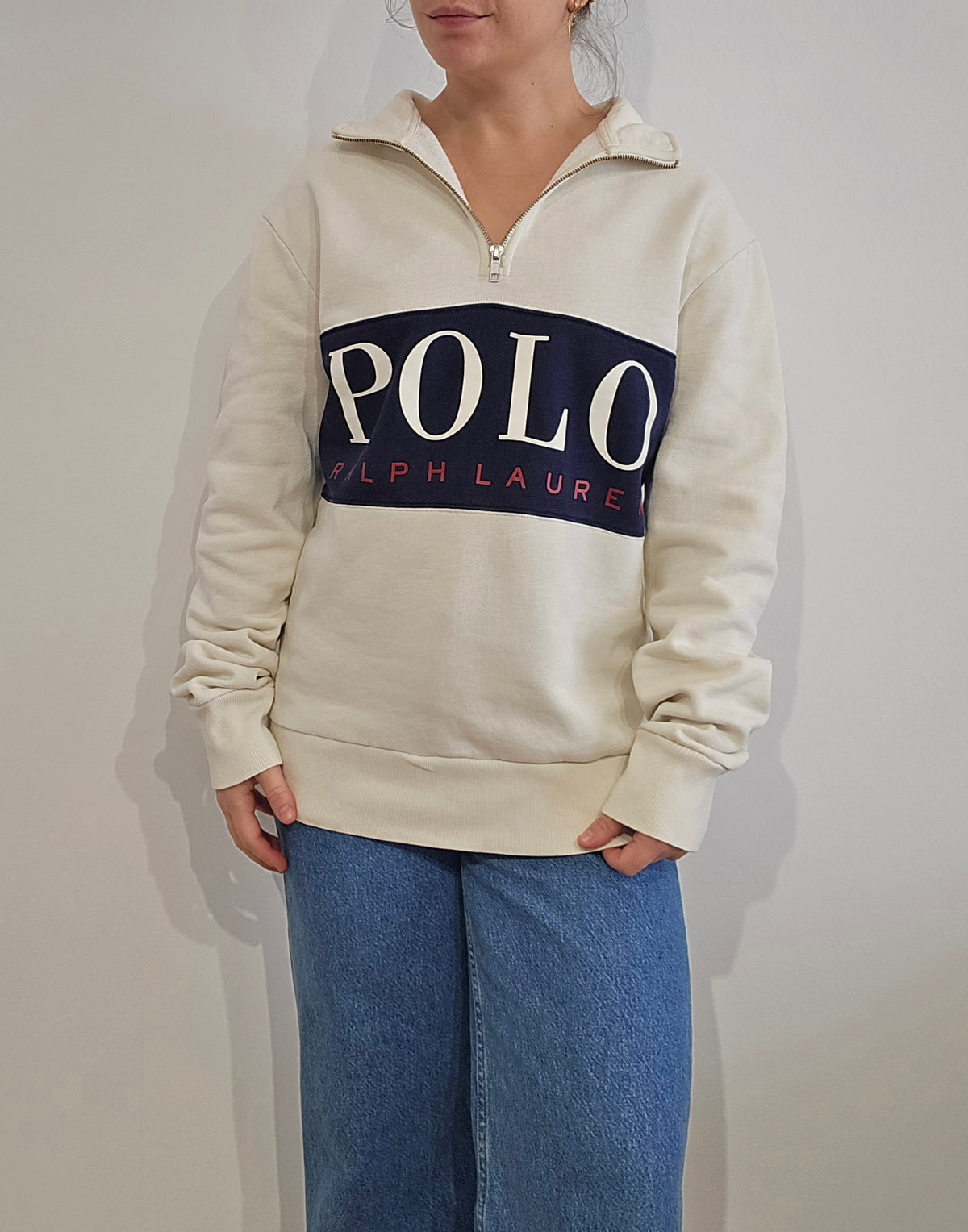 Pull camionneur crème "polo Ralph Lauren" - M