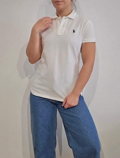 Polo en coton blanc Classic fit - XS