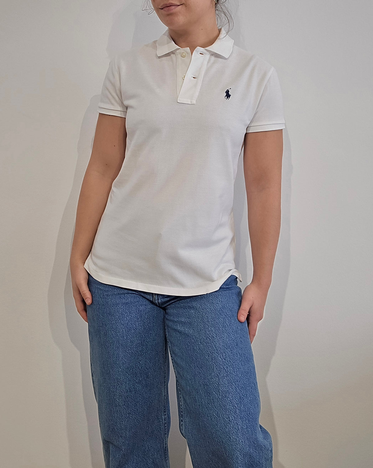 Polo en coton blanc Classic fit - XS