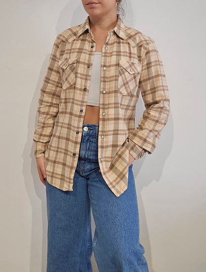 Chemise à carreaux vintage - S