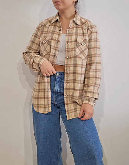 Chemise à carreaux vintage - S