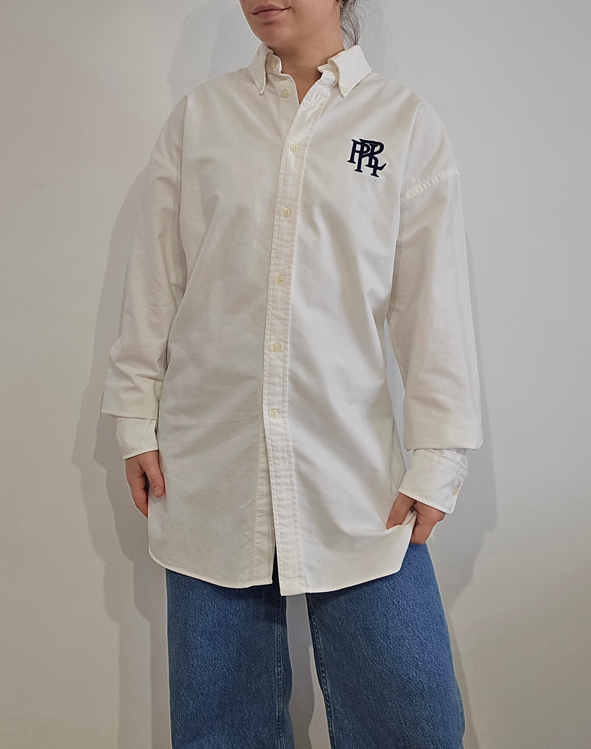 Chemise blanche brodé RLR - L