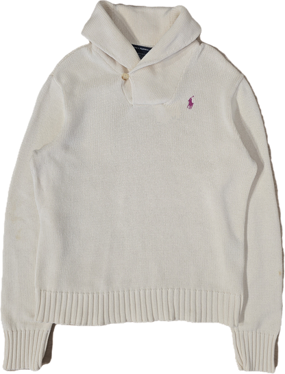Pull col montant crème - M/L