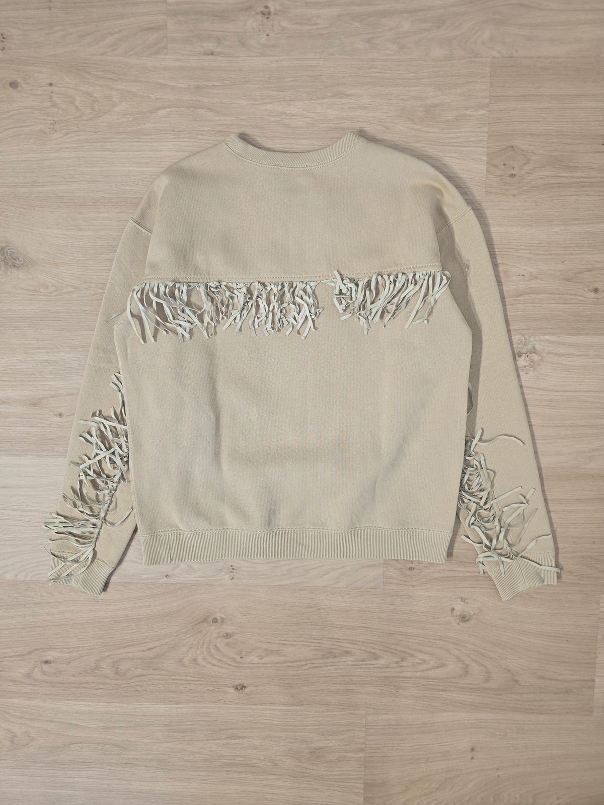 Sweat marron à franges - XS/S
