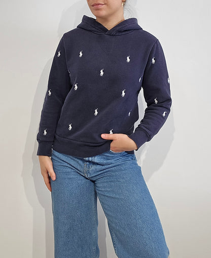 Sweat à capuche marine - XS