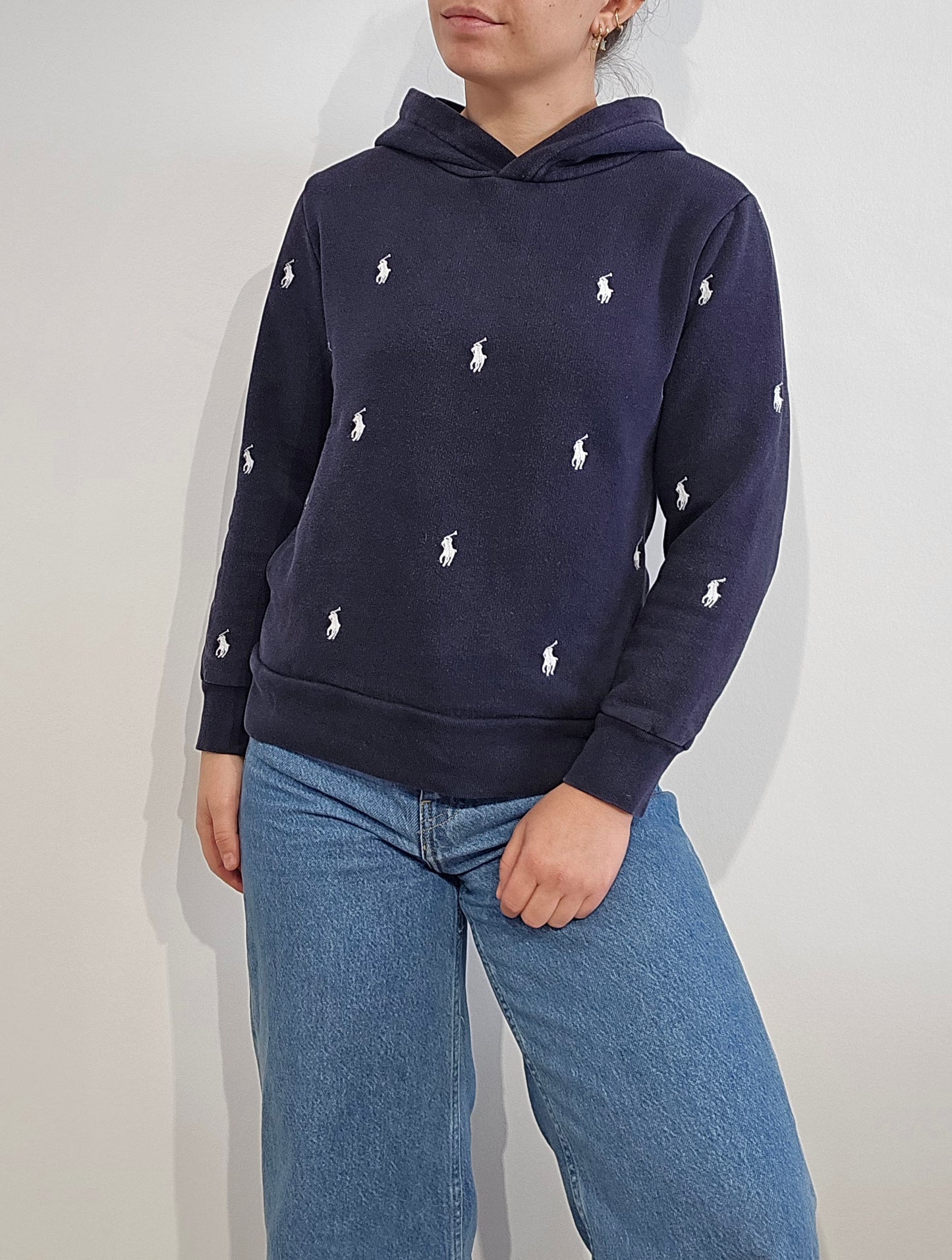 Sweat à capuche marine - XS