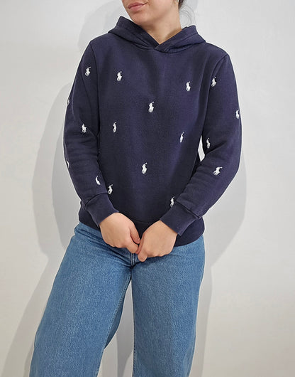 Sweat à capuche marine - XS