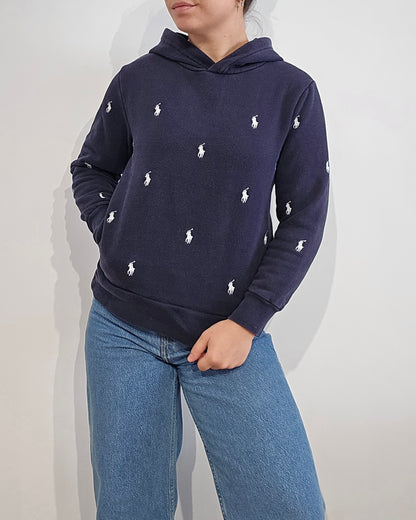 Sweat à capuche marine - XS