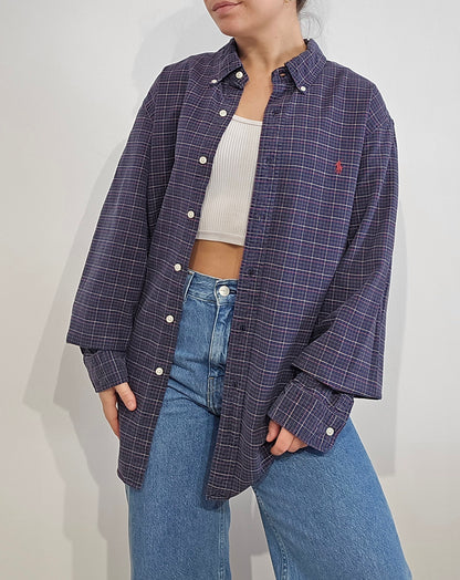 Chemise en coton à carreaux - XL