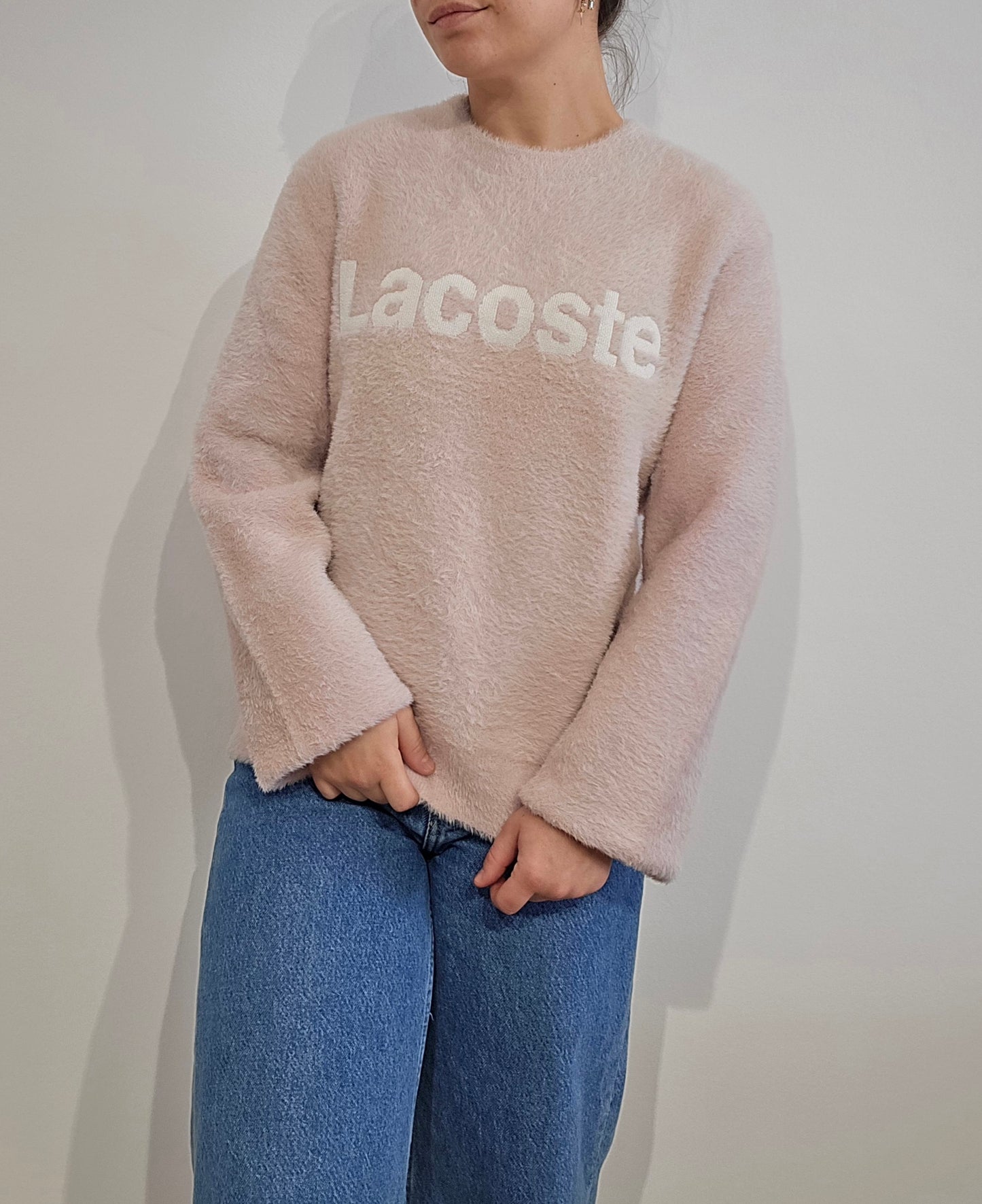 Pull en moumoute douce rose clair - L/XL