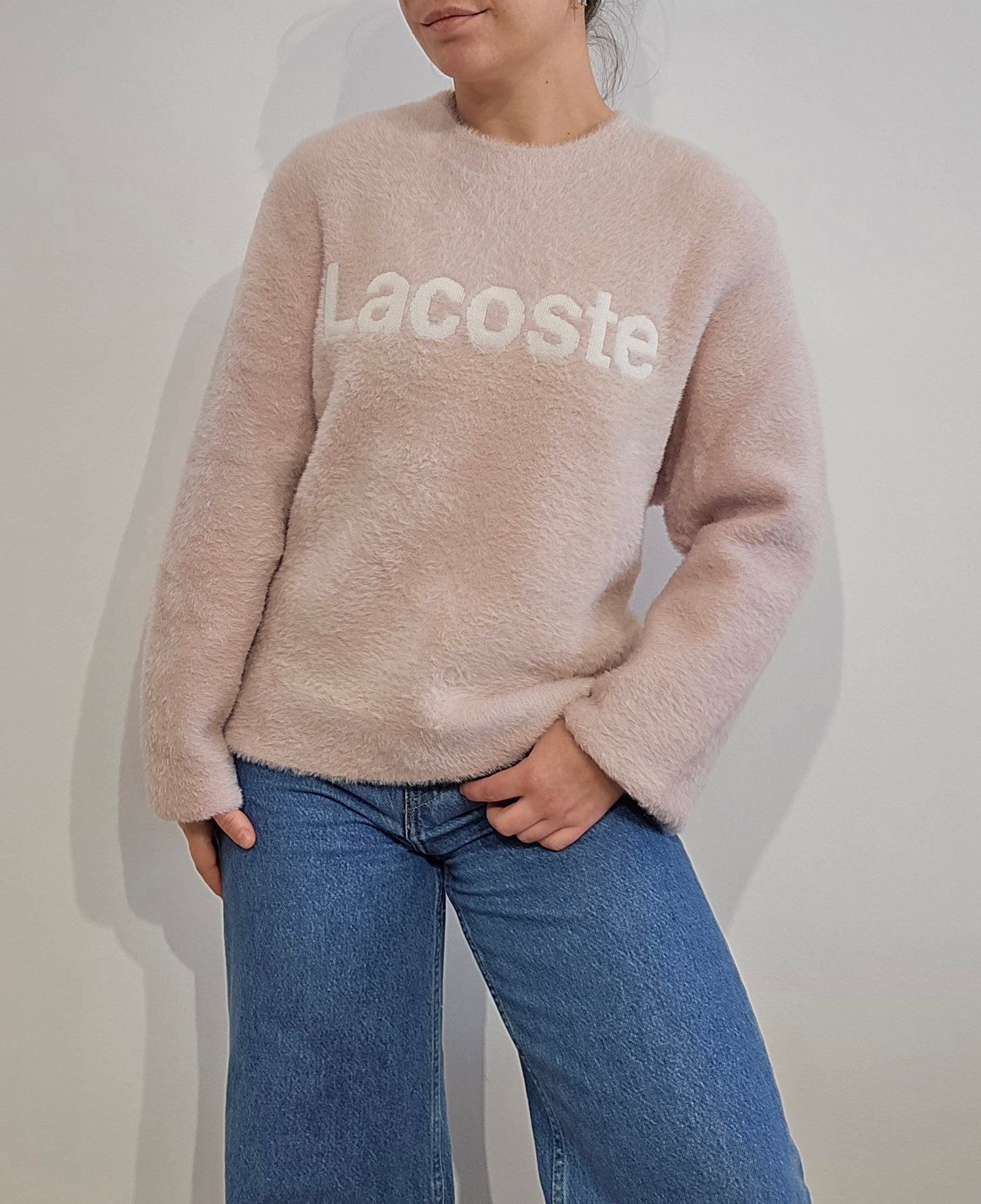 Pull en moumoute douce rose clair - L/XL