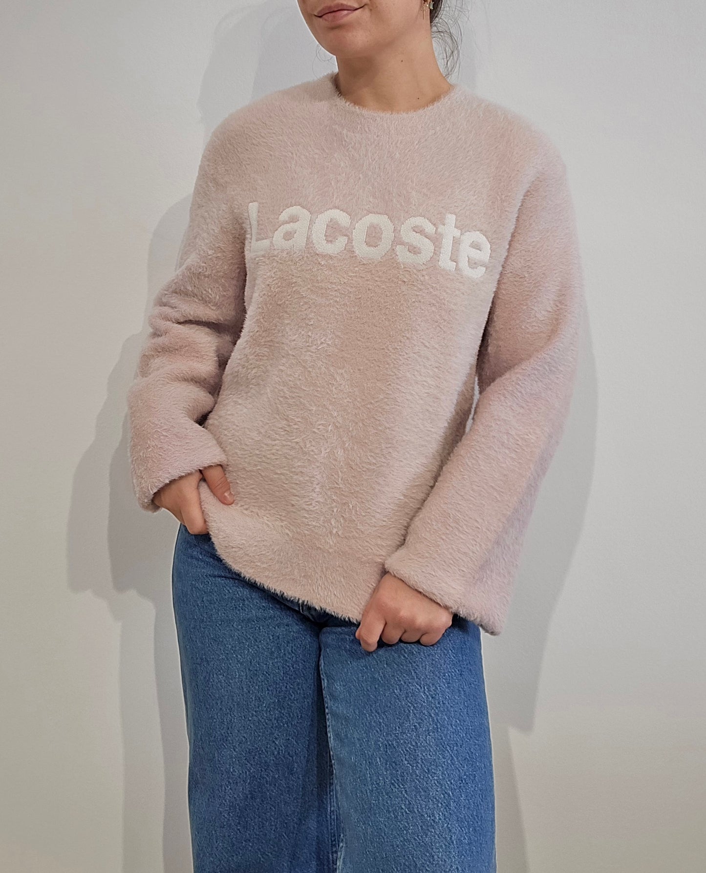 Pull en moumoute douce rose clair - L/XL
