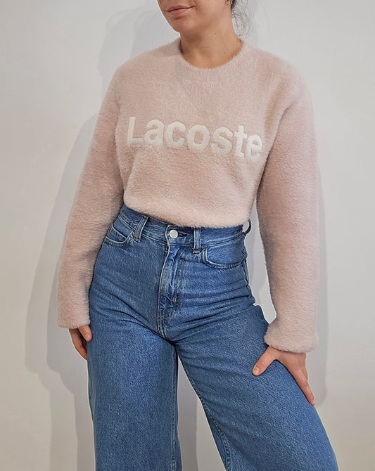 Pull en moumoute douce rose clair - L/XL