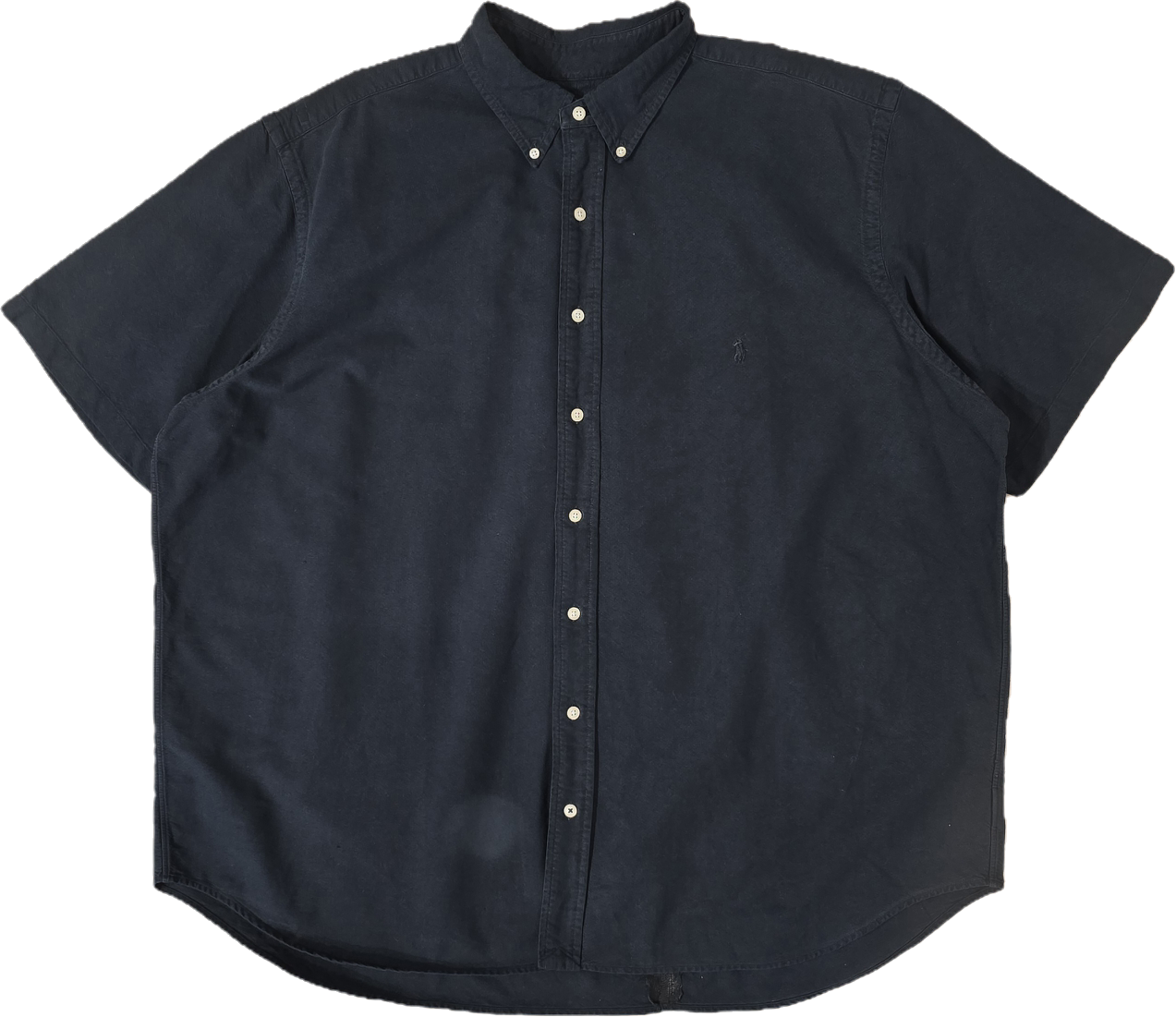 Chemise unie en coton noir - XXL