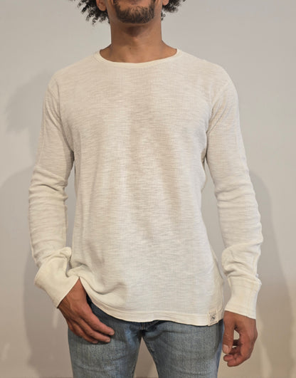 Pull léger en coton blanc - L