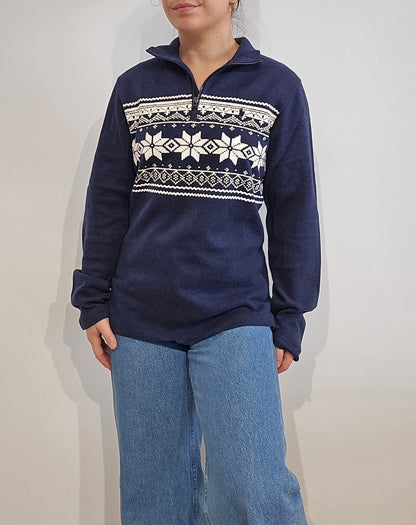 🏷 NEUF : Pull camionneur flocons imprimés collection Noël - XS/S
