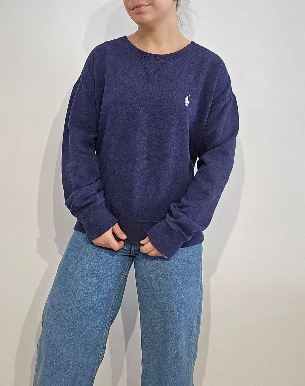Sweat en coton bleu - L/XL